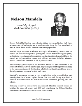 the biography of nelson mandela pdf